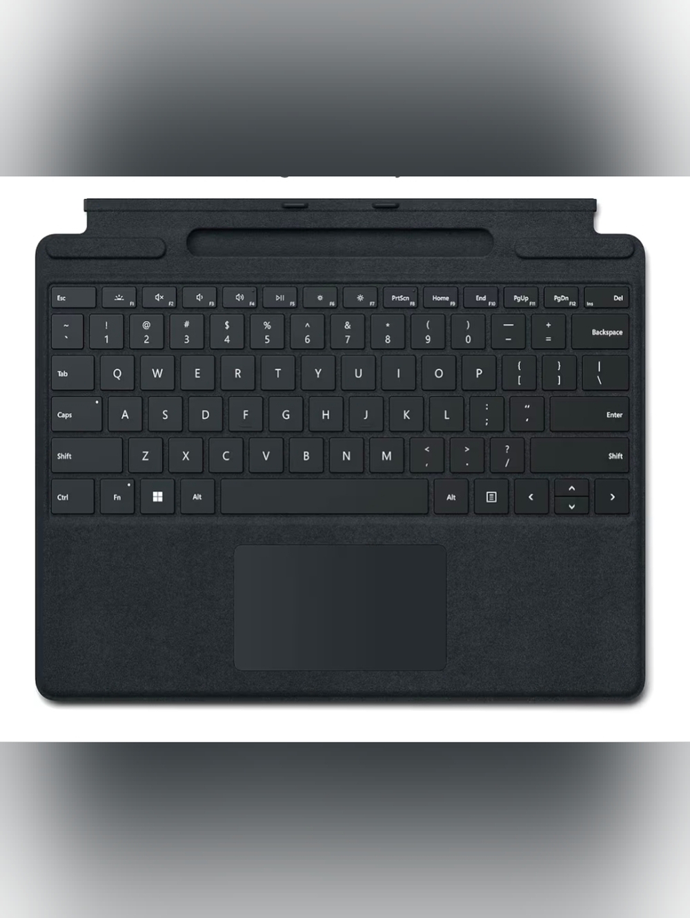 Microsoft Surface Pro Signature Keyboard Black Alcantara Backlit Trackpad
